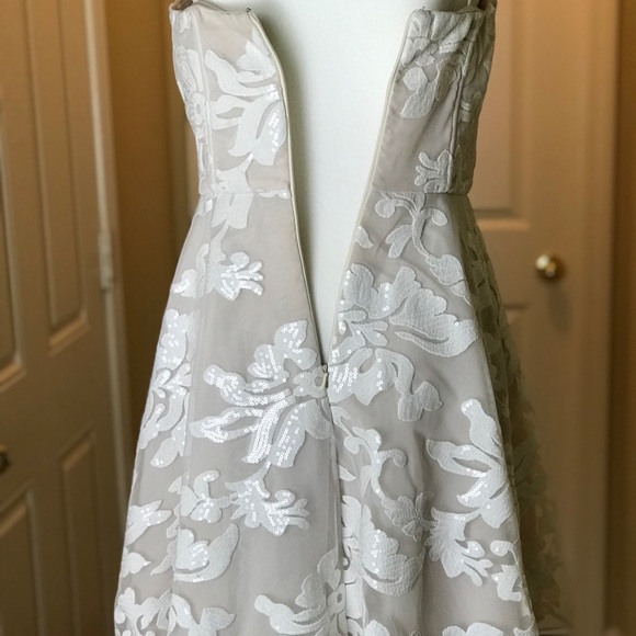 GB_Strapless_Flower Sequins Dress - Picture 2 of 8